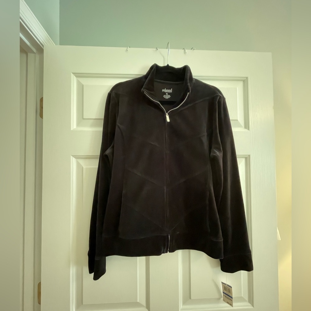 NWT Velvet Charter Club Velvet black jacket